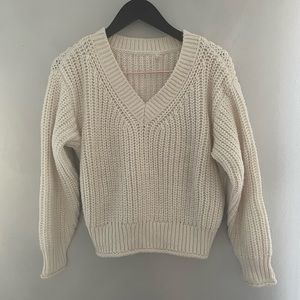 Free People Chunky Cableknit sweater size S.